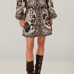 Off-White Flower Leopards Mini Skirt